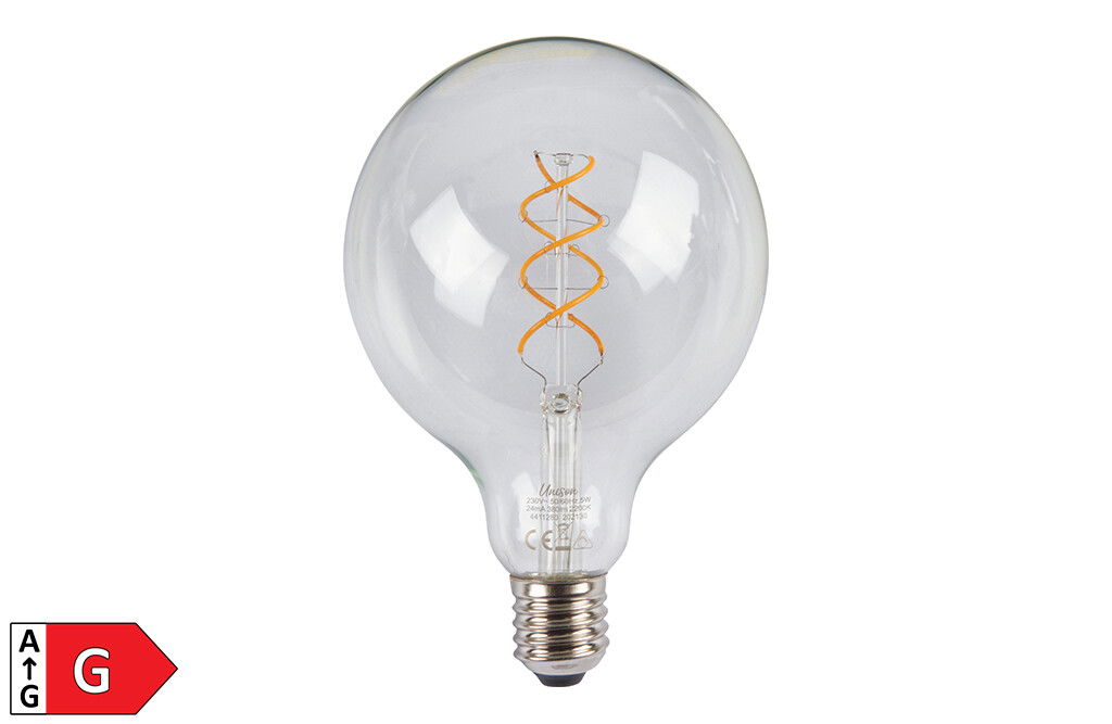 Globen lyspære E27 LED soft filament 12,5 cm