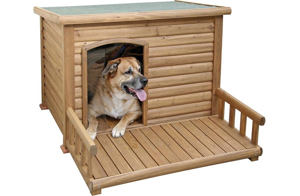 Hundkoja med terrass