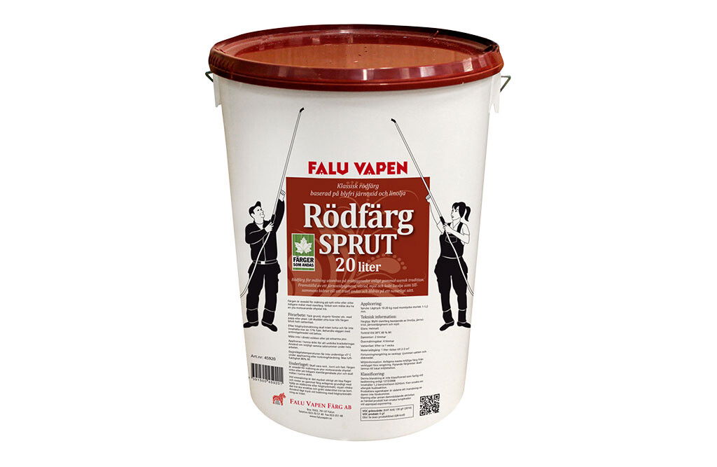 Sprutfärg, Röd Färg, Falu Vapen, Slamfärg