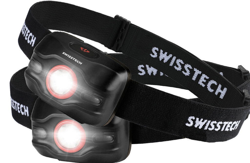 Swiss+Tech set med LED-pannlampor  250 lumen - grön