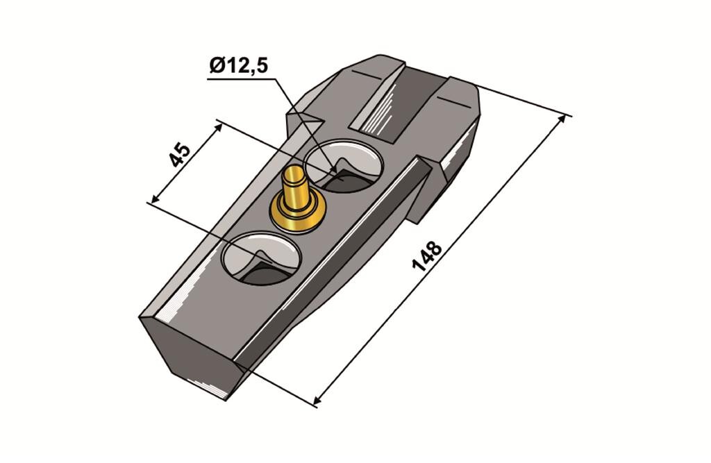 Kverneland CLD-grubber - adapter